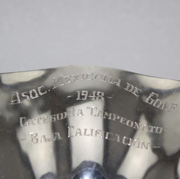 1948 Mexican Open Baja Calificacion Sterling Bowl-Stranahan holds 3 Countries Titles