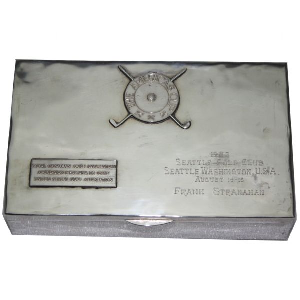 1952 All America's Cup Sterling Silver Cigar Box-Frank Stranahan Collection
