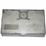 1952 All Americas Cup Sterling Silver Cigar Box-Frank Stranahan Collection