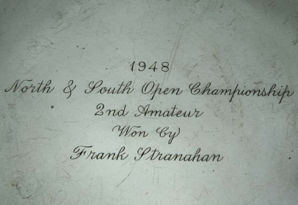 1948 North and South Open Championship-Frank Stranahan's Sterling 2nd Amateur Tray