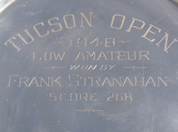 1948 Tucson Open Low Amateur Sterling Plate Won By Frank Stranahan