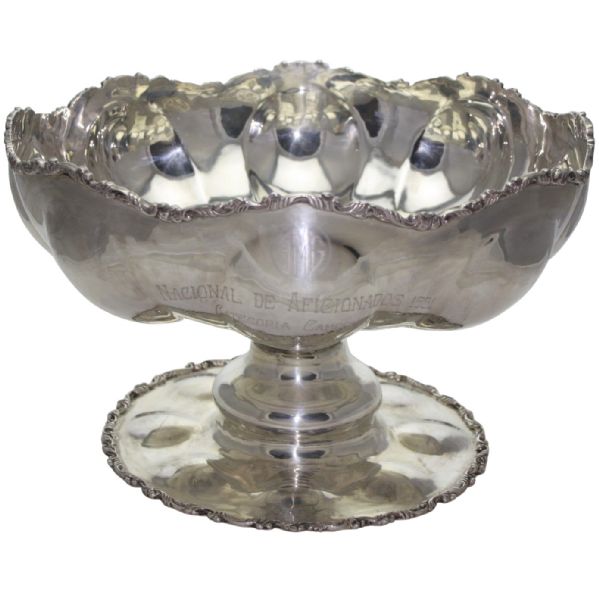 Frank Stranahan's 1951 Mexican National Amateur Champions Sterling Punch Bowl
