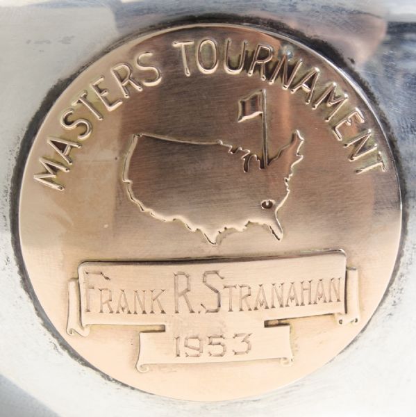 1953 Masters Low Amateur Sterling Trophy Won By Frank Stranahan