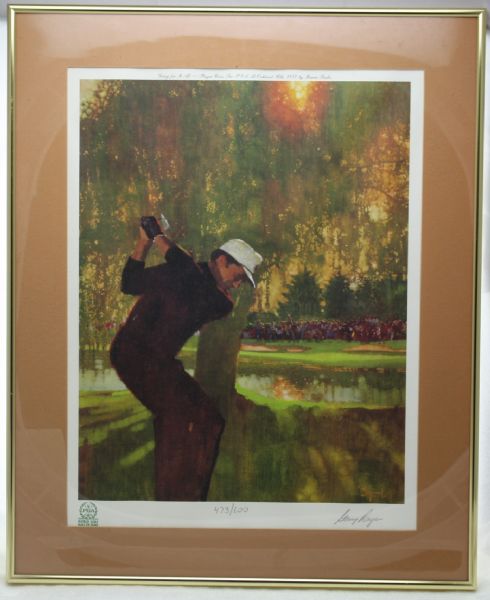 Gary Player Signed Limited  Fuchs Print from 1972 PGA at Oakland Hills-Stranahan Collection