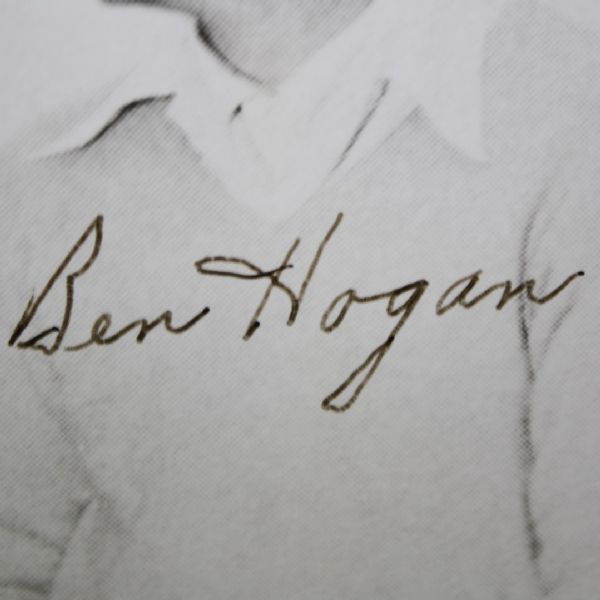 Byron Nelson and Ben Hogan Seldom Seen Signed Combo 11x14 B & W Photo JSA COA
