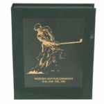 Frank Stranahans "A Century of Golf" Book-As Awarded By Western Golf Assoc.-4 Time Champ