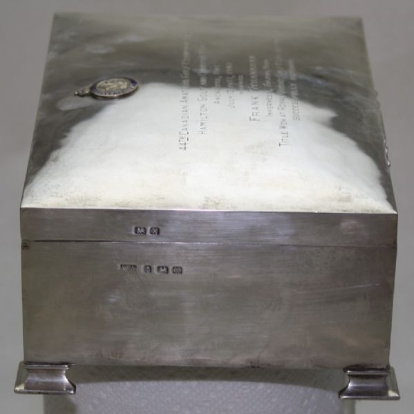 1948 Canadian Amateur-Frank Stranahan's Sterling Cigar Box Awarded As Repeat Champ
