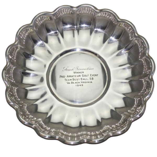 1949 Frank Stranahan's Pro-Amateur Golf Event Best Ball Tray