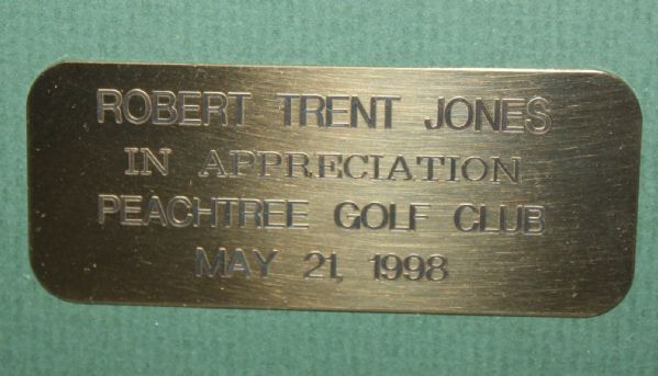 Bobby Jones' Peachtree Golf Club-Framed Photo Of Thanks to Designer Trent Jones, Sr
