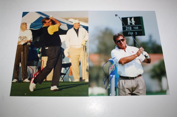 Lot of Two Fuzzy Zoeller Signed 8x10 Photos JSA COA