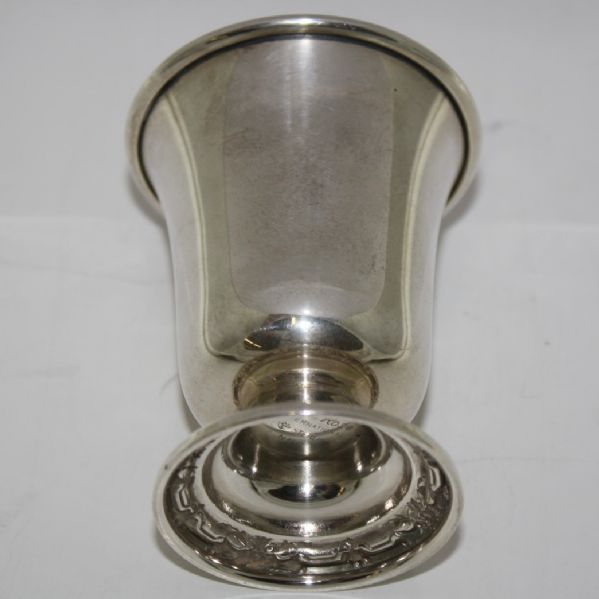 1954 Inverness Mixed Foursome Sterling Silver Winner's Trophy With Wild Rose Design