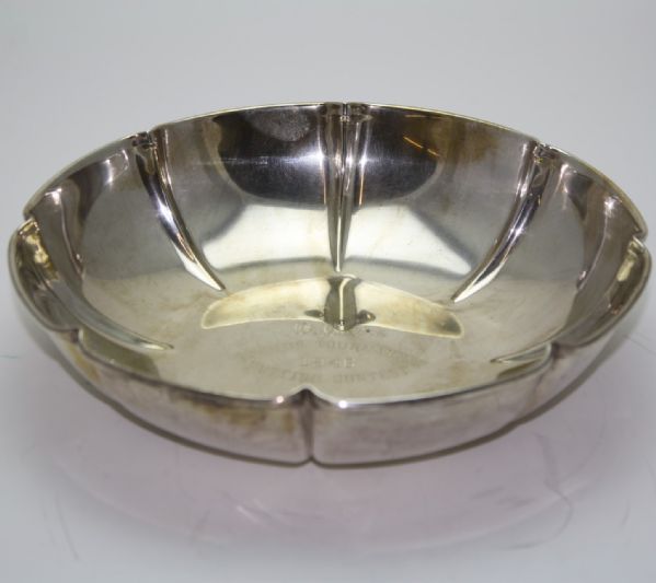 1946 W.G.A. Senior Tournament Putting Contest Sterling Silver Bowl