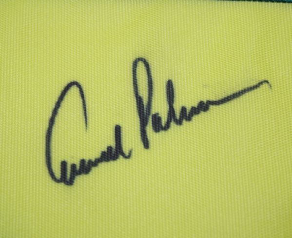 Arnold Palmer Signed Undated Masters Embroidered Flag JSA COA
