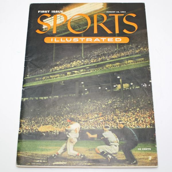 1954 Sports Illustrated Vol. 1 Issue 1 Magazine with Original Mailer-'54 Topps Cards