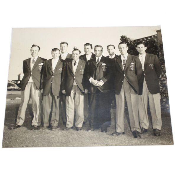 Frank Stranhan's 1951 Walker Cup Original Team Issued Photo