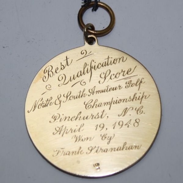 1948 North & South Amateur-Frank Stranahan's Low Qualifiers Gold Medal at Pinehurst