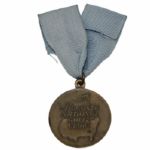 F. Stranahans 1949 Masters Contestants Gift/Souvenir-Bronze Medal W/Ribbon-Rare!