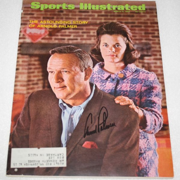 Arnold Palmer Signed 3/6/1967 Sports Illustrated JSA COA