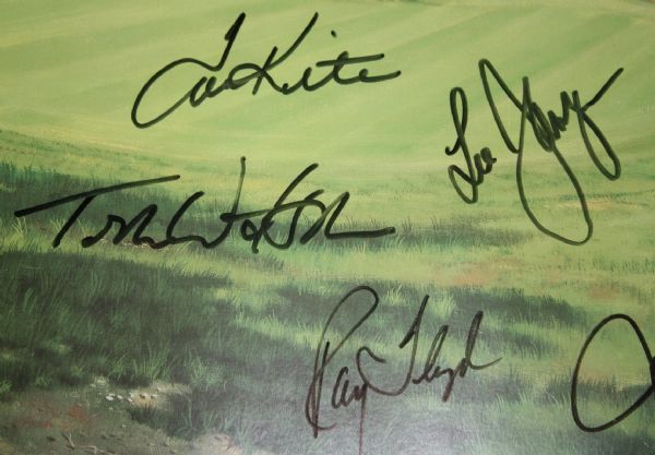 1993 Official Limited Edition Graeme Baxter Ryder Cup Poster Signed by Team and Captain - Belfry