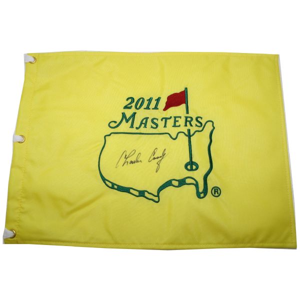 2011 Masters Embroidered Flag Signed by Charles Coody JSA COA