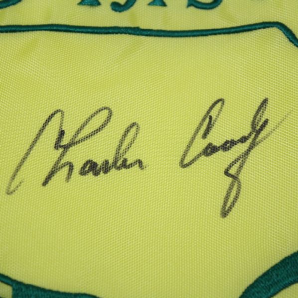2011 Masters Embroidered Flag Signed by Charles Coody JSA COA
