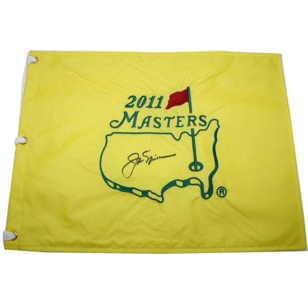 2011 Masters Embroidered Flag Signed by Jack Nicklaus JSA COA