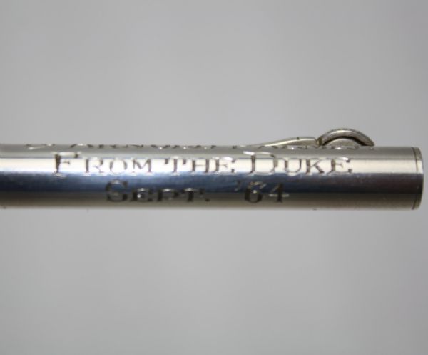Sterling Silver Tiffany and Co. Pen Given to Arnold Palmer from John Wayne
