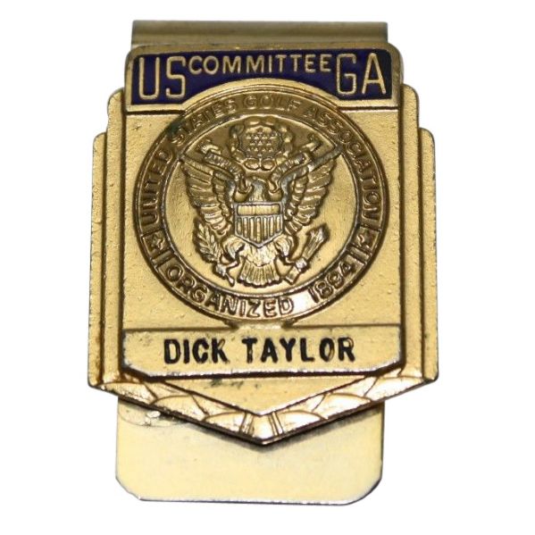 USGA Committee Money Clip Issued to Dick Taylor - Circa 1960