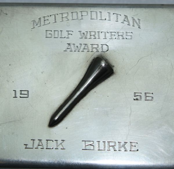 1956 Metropolitan Golf Writer's Award To Jack Burke