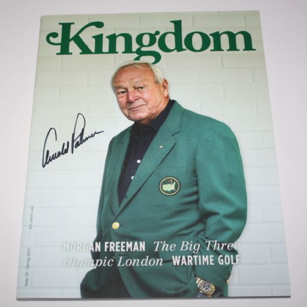 Arnold Palmer Signed 'Kingdom' Magazine - In Green Jacket JSA COA