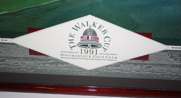 Framed 1991 Walker Cup Poster Signed By Both Teams-Presented to Contestant D. Eger