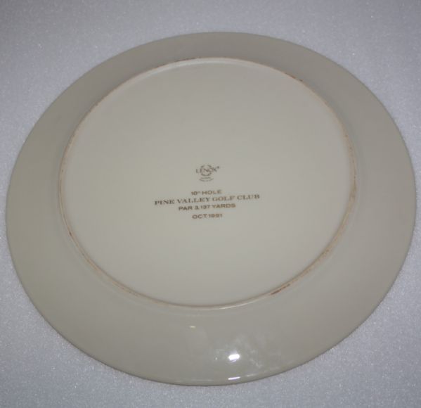 Pine Valley G.C. Crump Memorial Cup-D. Eger Medalist-Plate Depicts 10th Hole-RARE