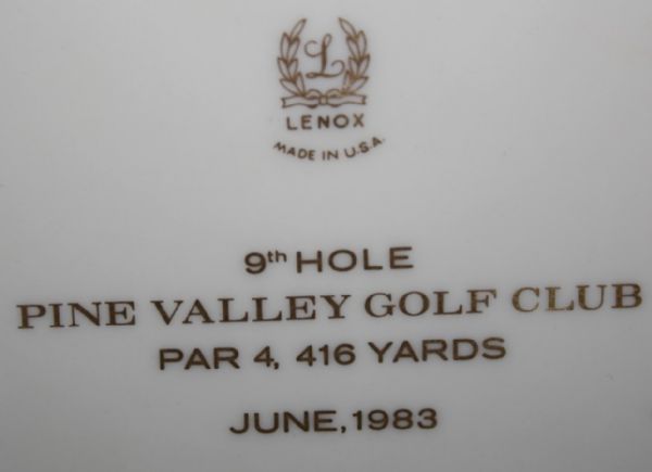 Pine Valley Golf Club John Arthur Brown Cup-Limited Lenox Plate