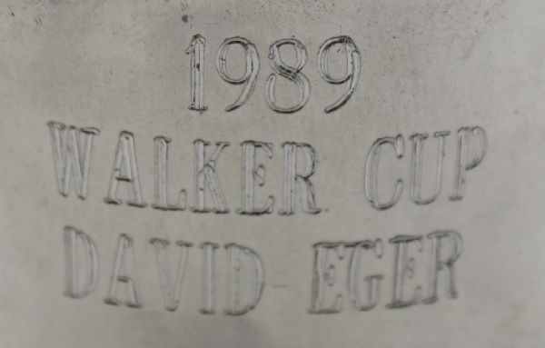 1989 Pewter Walker Cup Player's Gift - David Eger