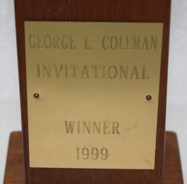 1999 George Coleman Invitational Winner's Carved Trophy-Seminole G.C.- D Eger Win