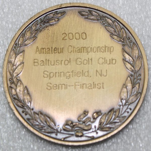 2000 Amateur Championship-David Eger's Semi-Finalist USGA Medal