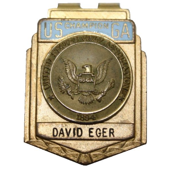 USGA Champion Pin - Light Blue - David Eger
