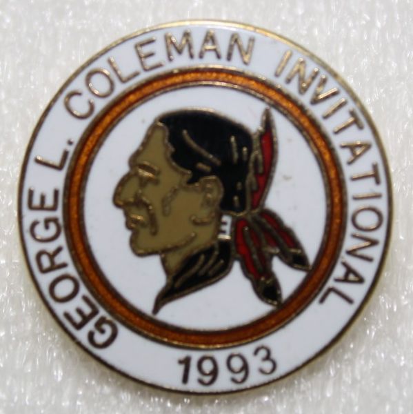 1993 George L. Coleman Invitational Seminole Contestant Pin