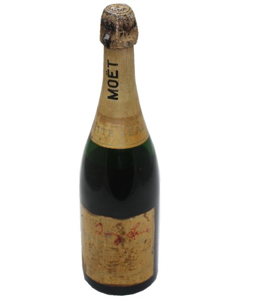 Tony Lema Signed Champagne Bottle From His 1964 Cleveland Open Win JSA COA