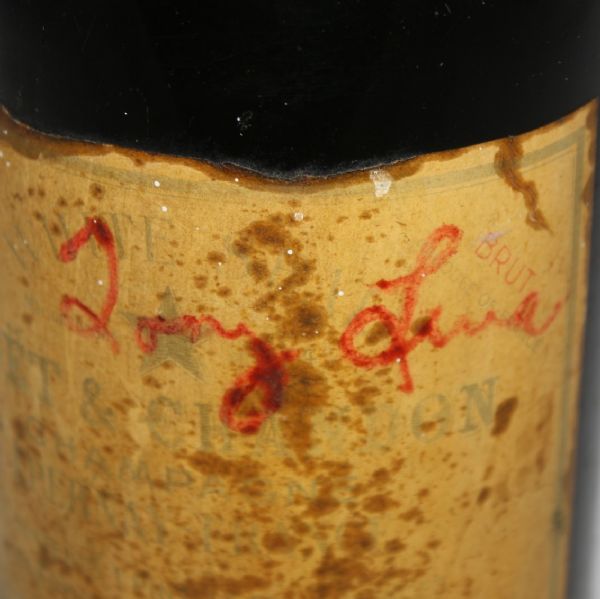 Tony Lema Signed Champagne Bottle From His 1964 Cleveland Open Win JSA COA