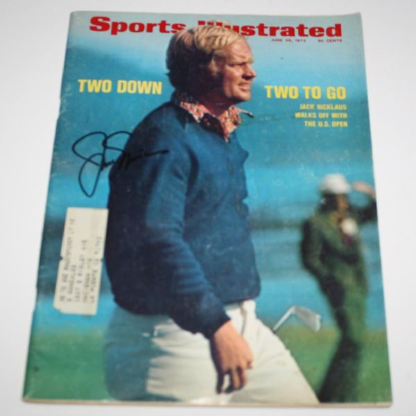 Jack Nicklaus Signed 1972 Issue of Sports Illustrated JSA COA