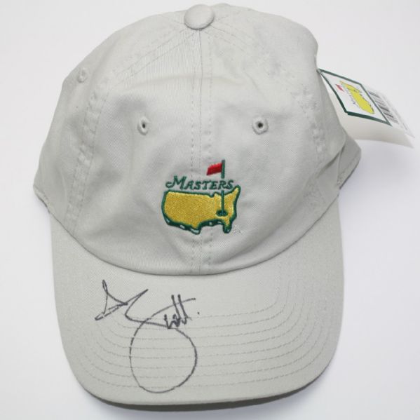 Adam Scott Signed Masters Logo Golf Hat JSA COA