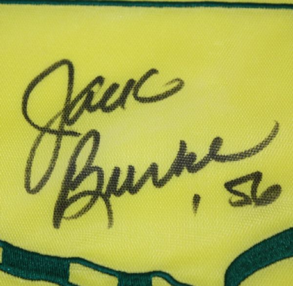 Jack Burke Signed Masters Undated Flag JSA COA