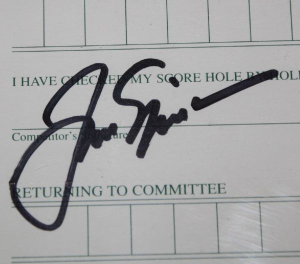 Jack Nicklaus Signed 1986 Masters Scorecard - PSA/DNA 83496537