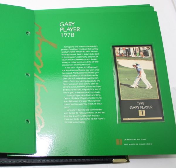 Set - Champions of Golf Album Pages Masters Collection plus Two Sets of Cards - 1992