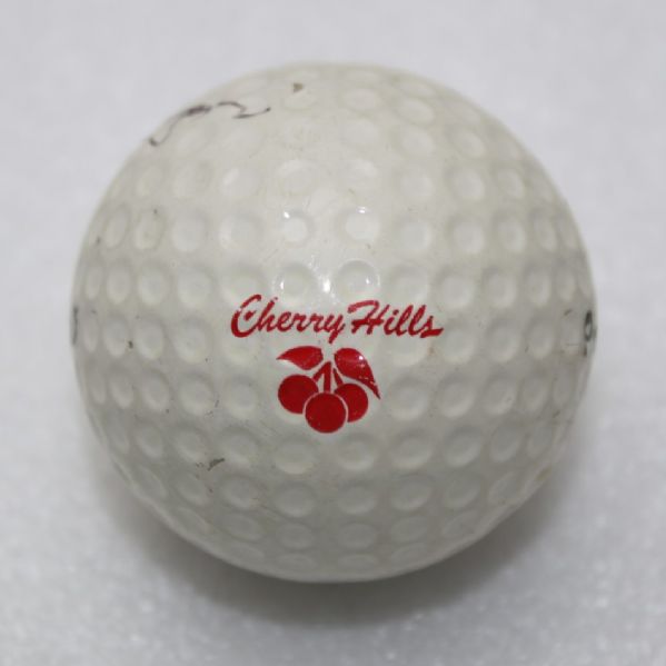 Phil Mickelson Signed Cherry Hills Logo Golf Ball JSA COA FULL LETTER...RARE BALL!!