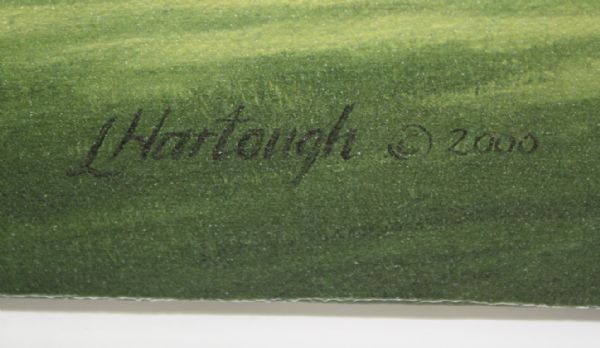 2000 Post Masters Gift - L. Hartough Signed & Limited Print - Hole 4 Flower Crab Apple w/ Orig.Packaging