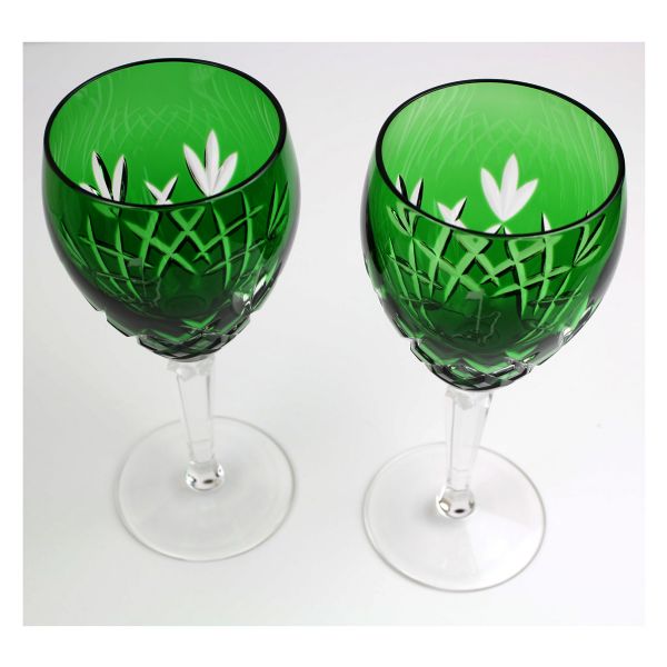 Members Wine Glass - Green