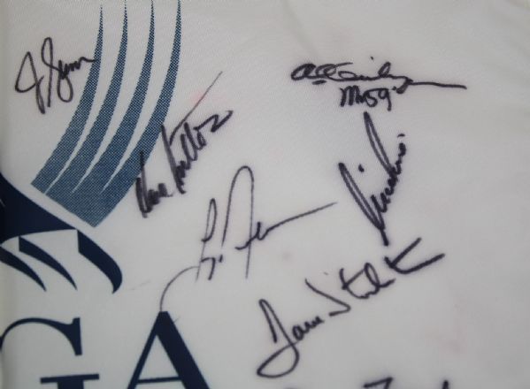 PGA Championship Screen Flag  signed by 19 Champions! JSA COA