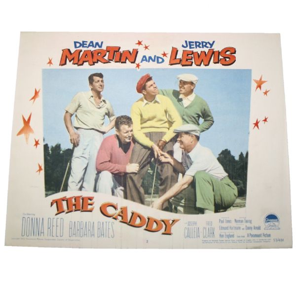 Vintage 1953 The Caddy Lobby Poster with Hogan, Nelson, Thomson, Martin and Lewis